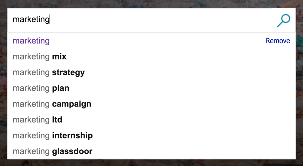 必应搜索下列关键词
