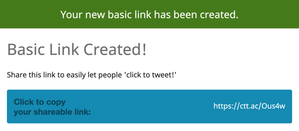 点击推文生成新链接