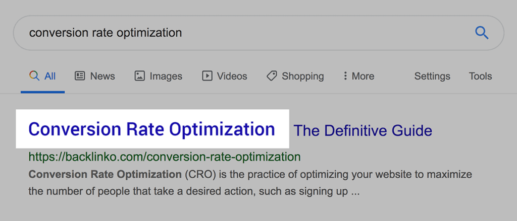 文章标题中的转换率优化关键字