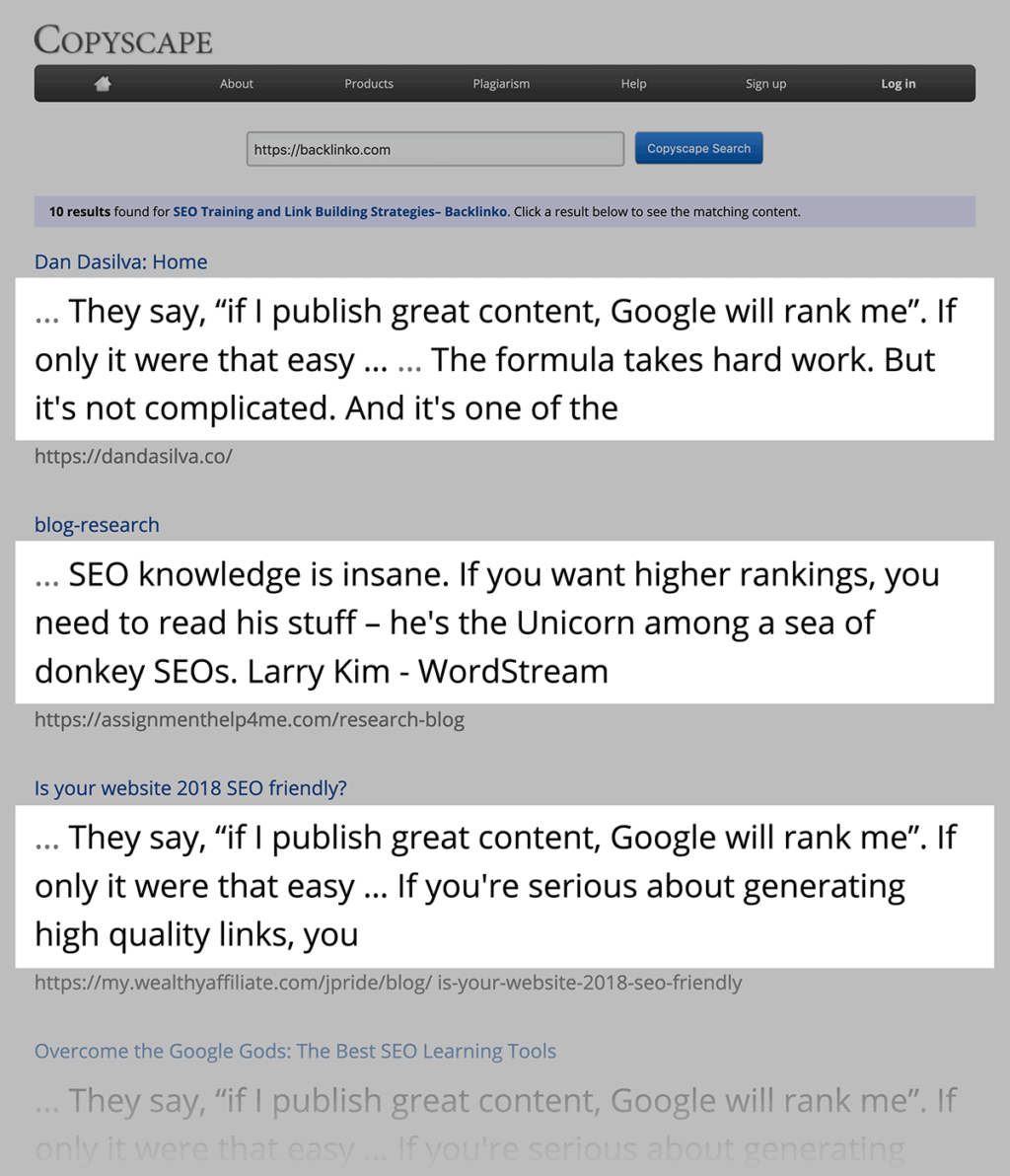 copyscape批量搜索