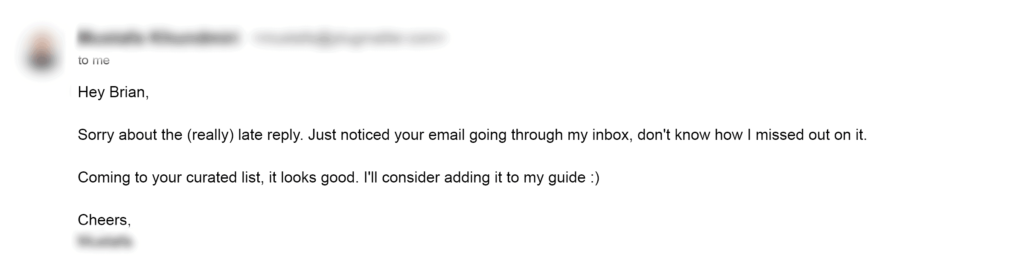 死链提醒回复邮件