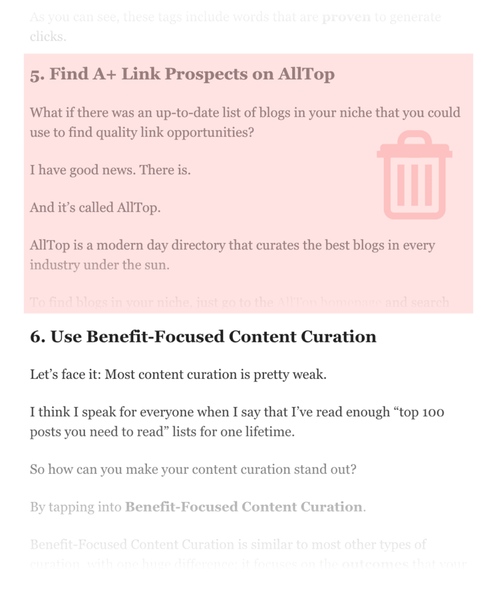 删除过时无效的策略内容