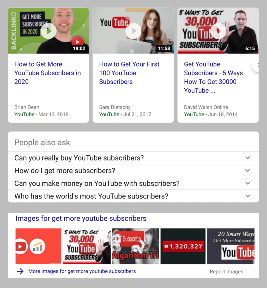 SERP中的干扰因素