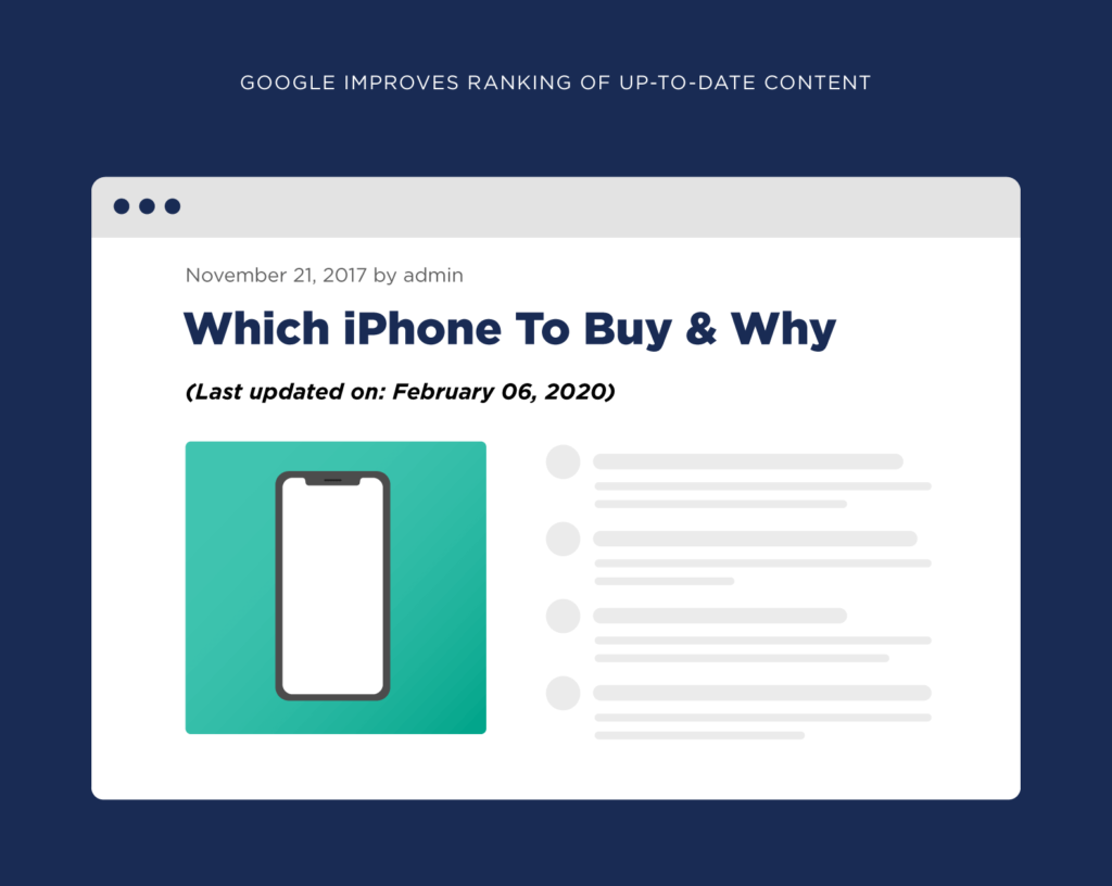 最新内容的谷歌排名改进 最新内容的谷歌排名改进