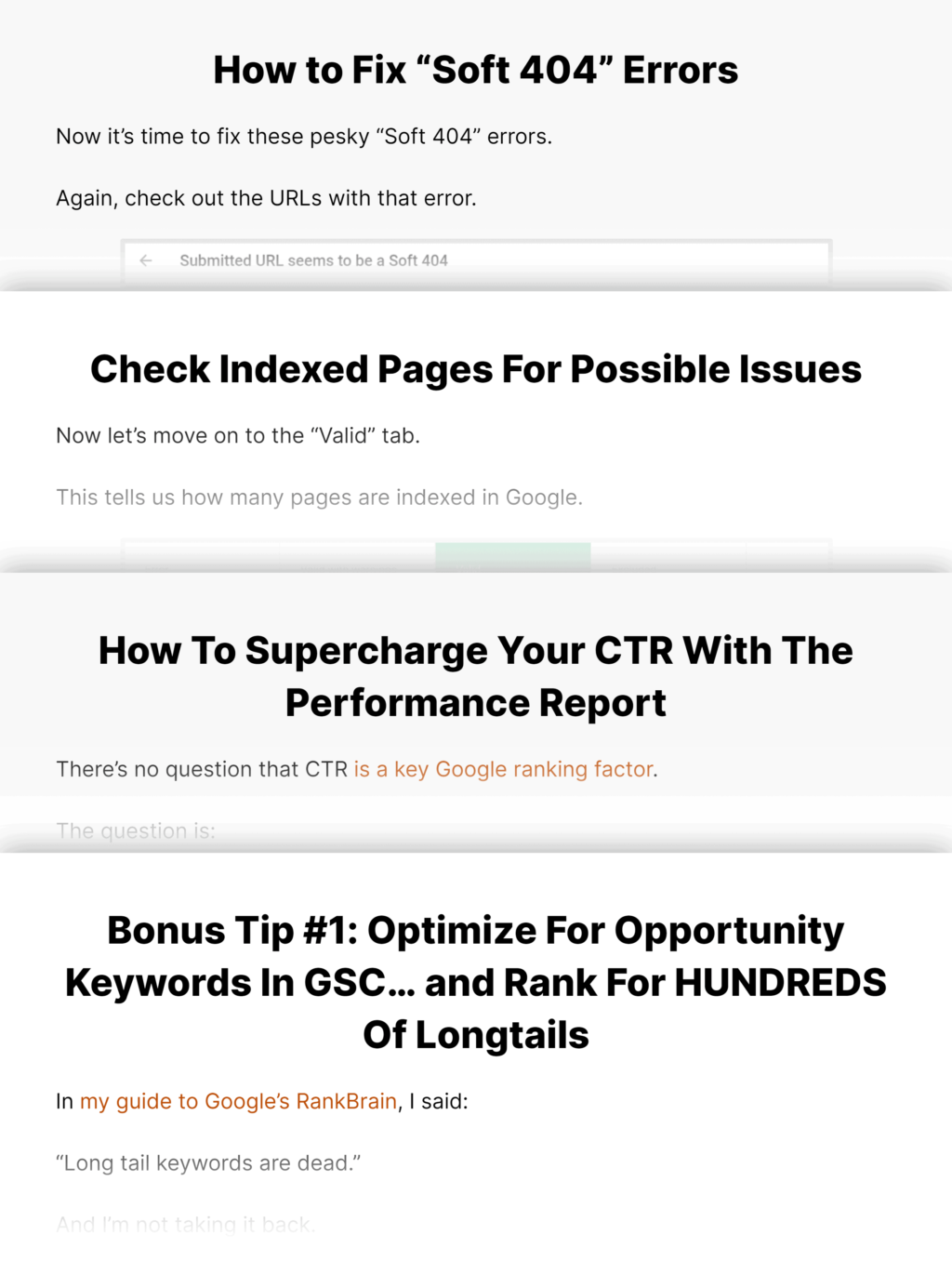 google search console文章内容