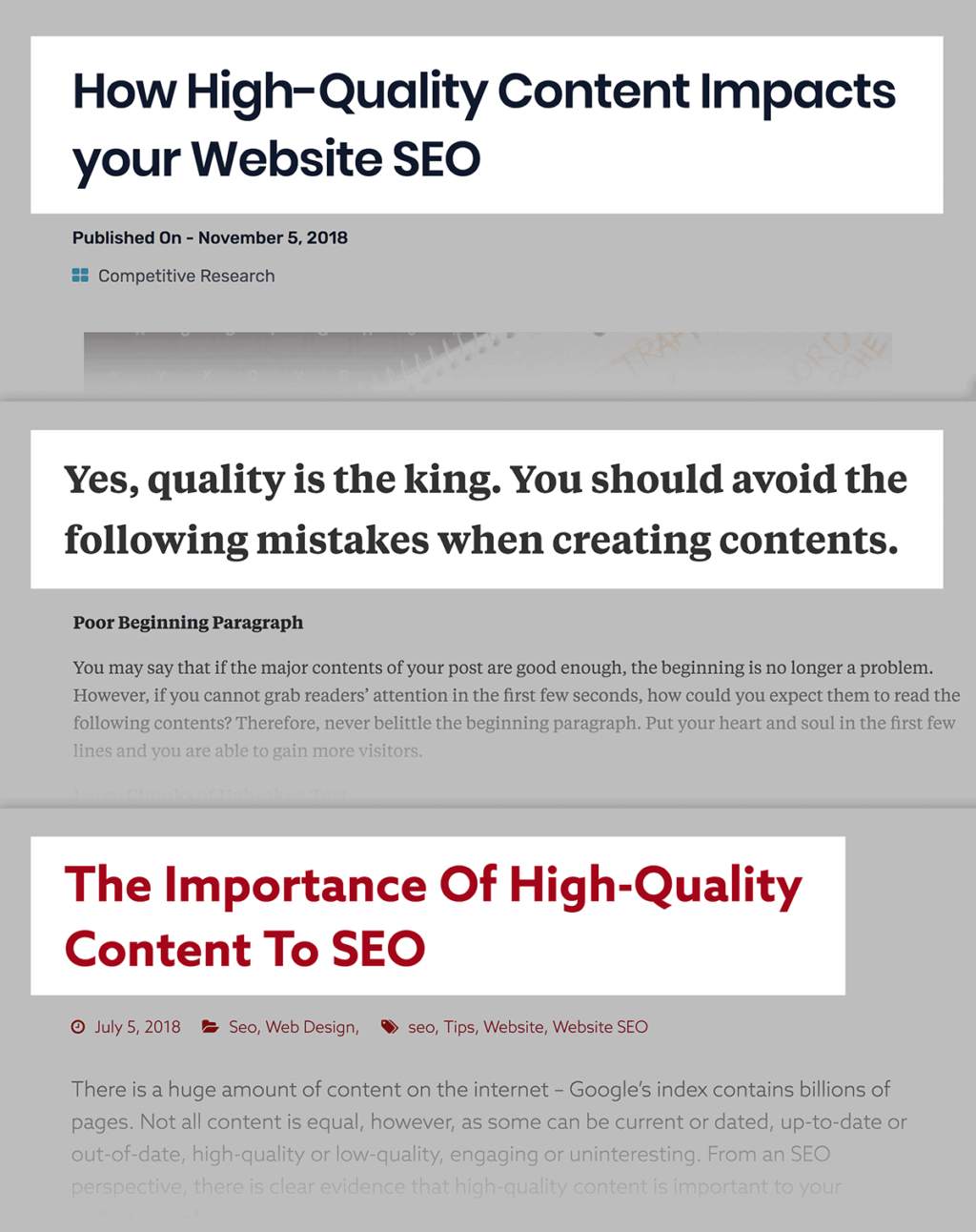 高质量内容拼贴