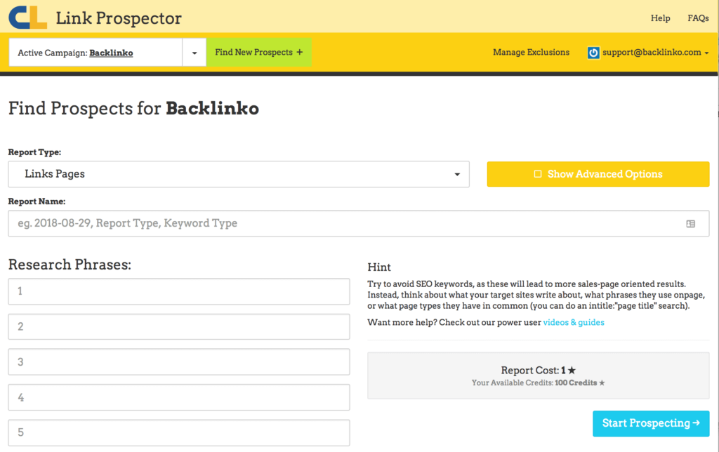 linkprospector输入关键词 linkprospector输入关键词