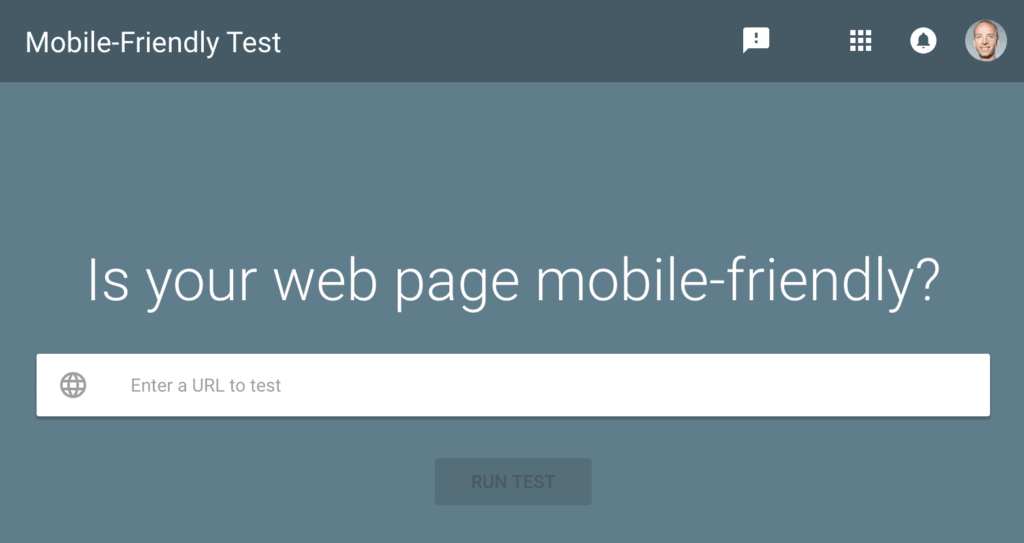 mobile friendly test