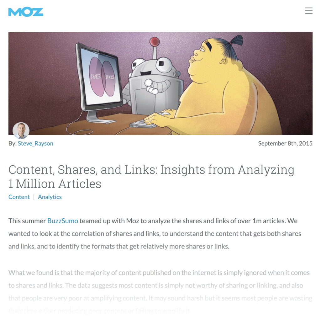 moz & buzzsumo文章