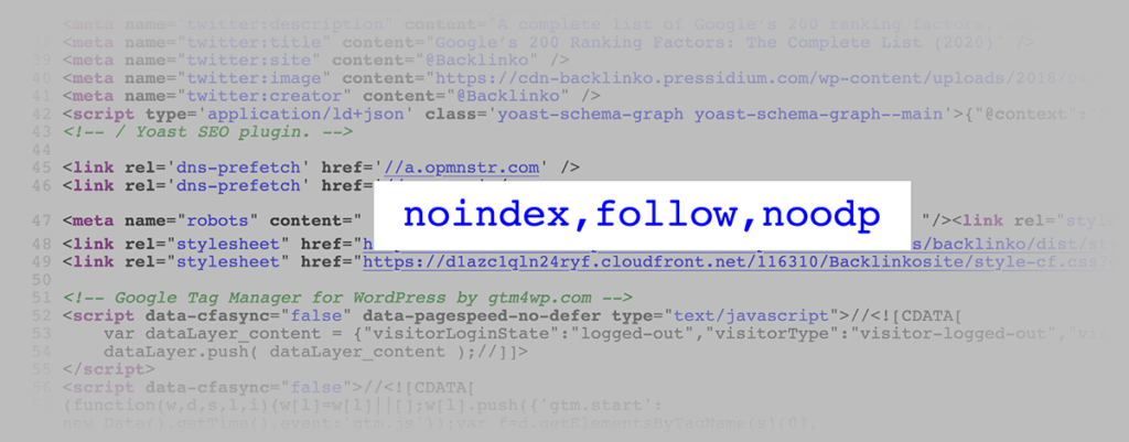 noindex 标签
