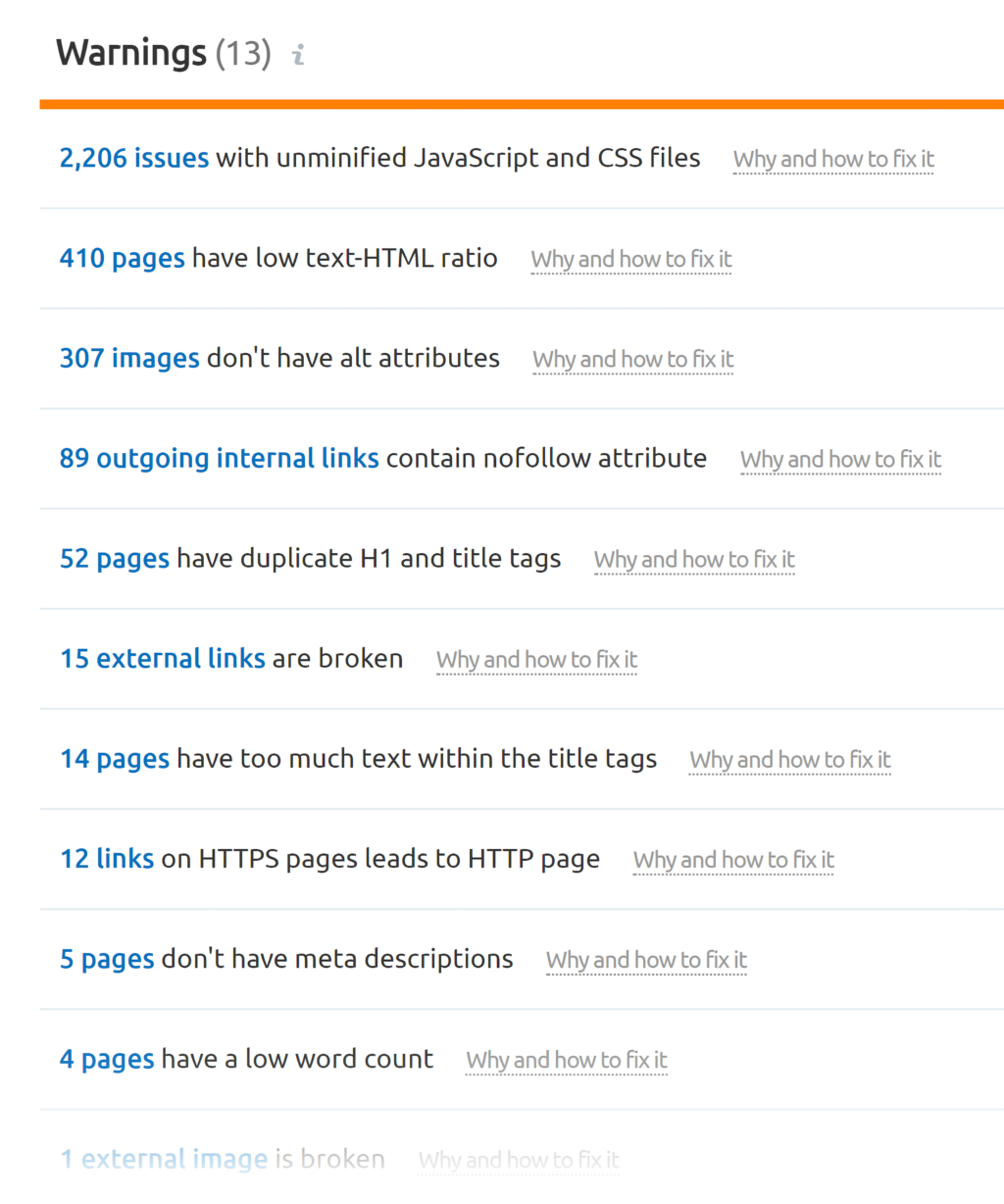 semrush-backlinko-site-audit-warnings-1