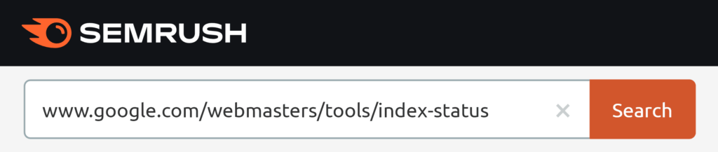 semrush-google-index-status