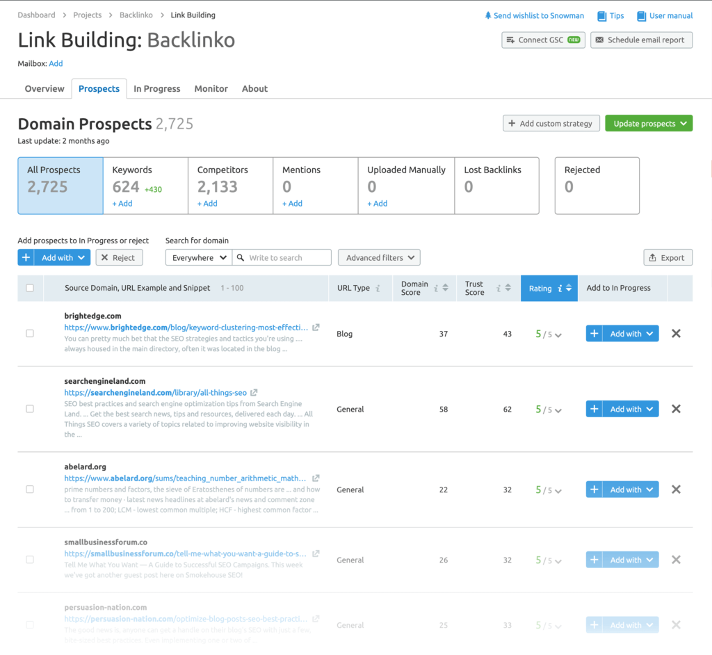 semrush链接构建工具结果 semrush链接构建工具结果