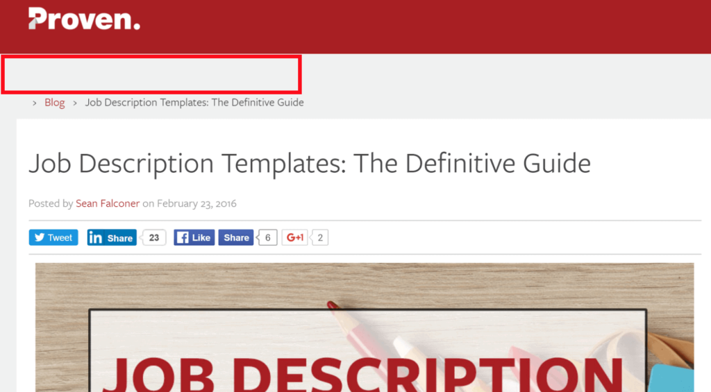 博客文章与博客头部之间的留白