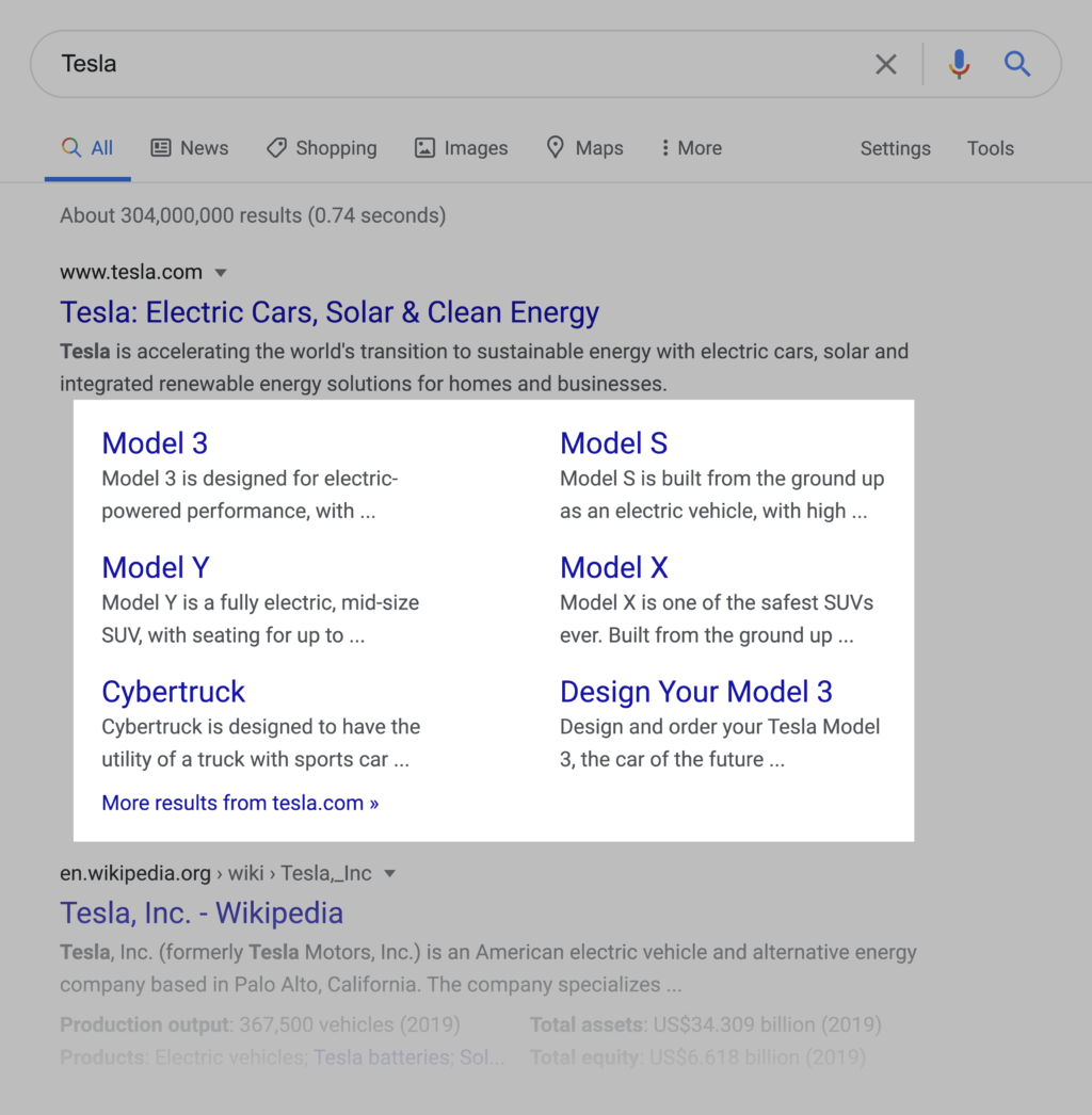 特斯拉官网谷歌搜索结果附件链接