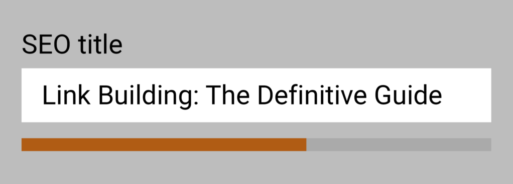 标题标签是指南的名称