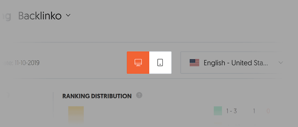ubersuggest仪表板关键字报告移动端PC端切换按钮