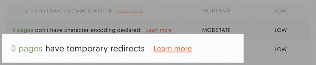 ubersuggest站点检查建议重定向