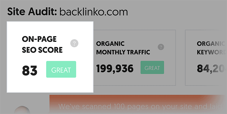 ubersuggest网站评估SEO评分