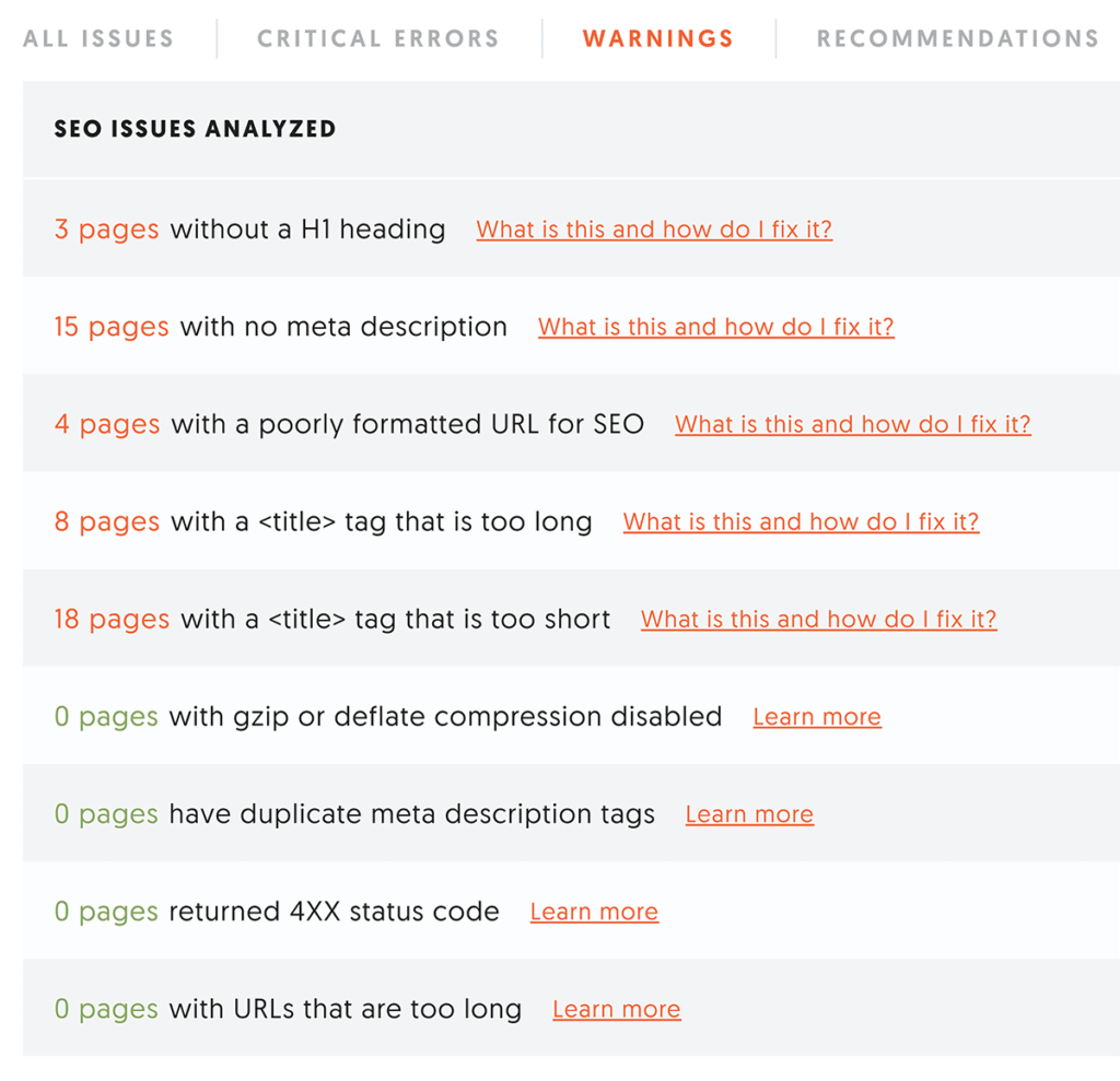 ubersuggest网站检查警告
