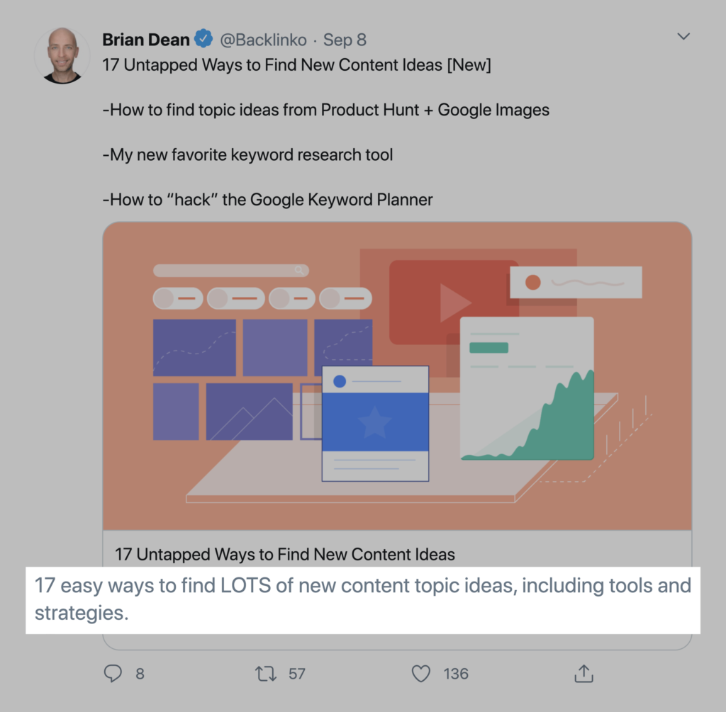 寻找新内容的未开发方法：tweet元描述