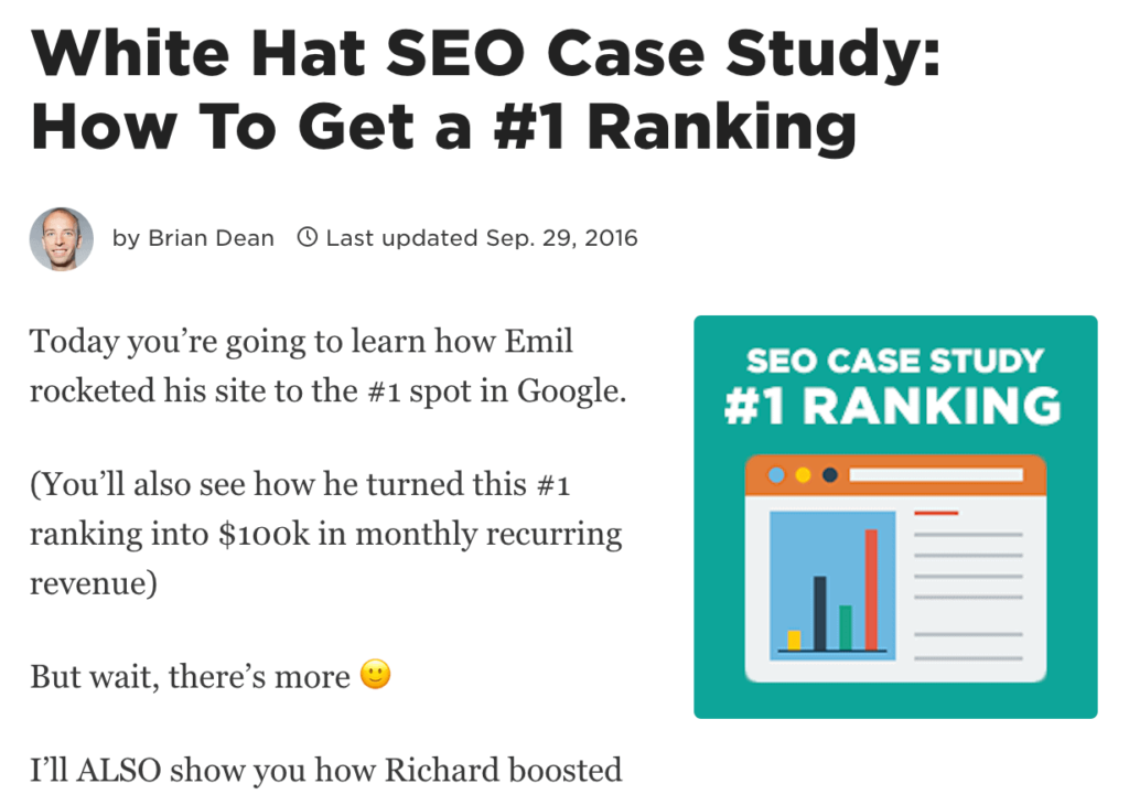 白帽SEO案例研究文章 白帽SEO案例研究文章