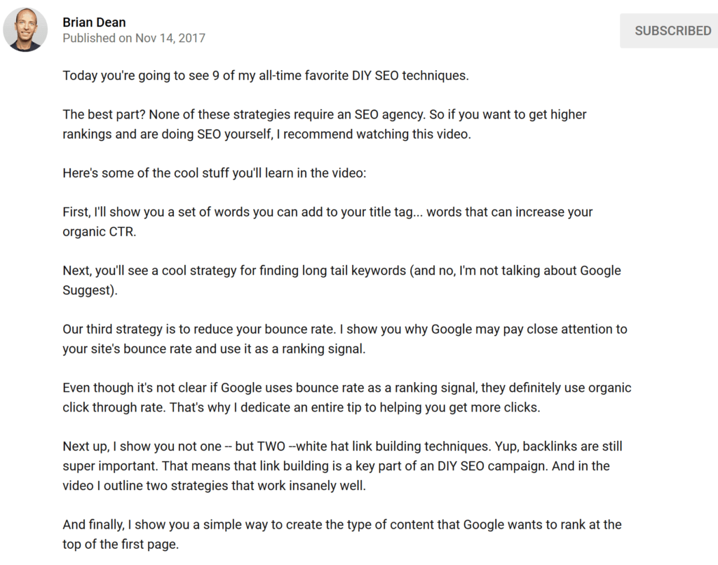 youtube视频描述 youtube视频描述