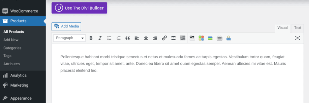 wordpress产品描述