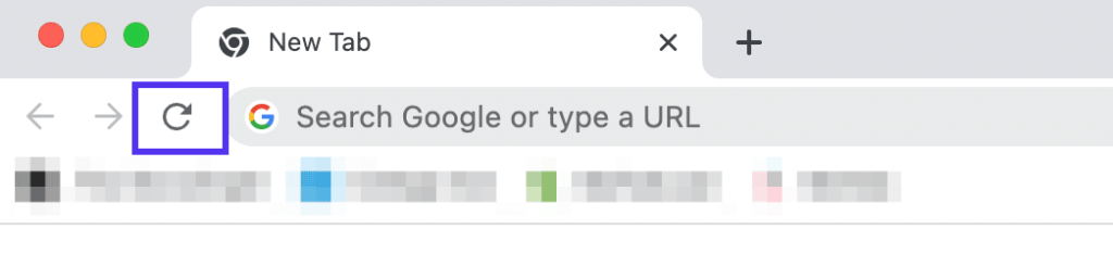 重新加载Chrome按钮