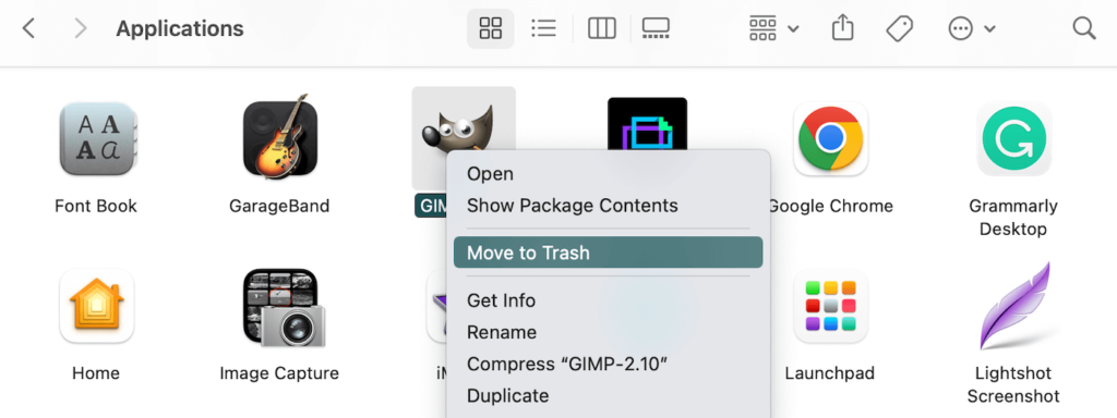 移除Mac应用程序