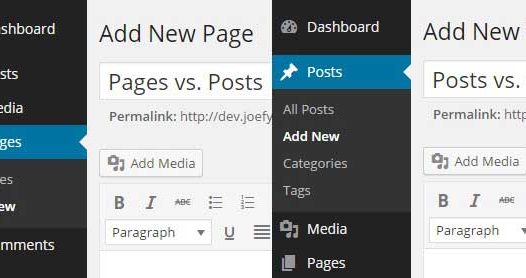 WordPress文章和页面之间的主要区别