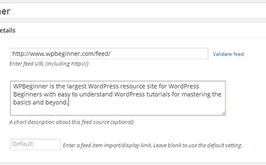 如何使用WP RSS Aggregator获取WordPress网站Feed