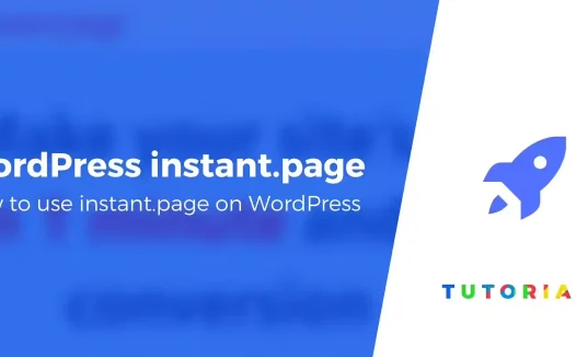 巧用Instant Page提升页面加载速度